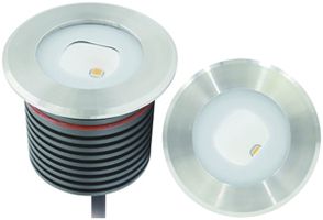 EB-LED-Bodenleuchte PAGINA 24VDC 9W 550lm 2700K IP67 schwarz/edelstahl