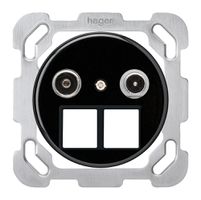 UP-Multimediadose basico TV-R Bauart B 14dB 2GHz schwarz