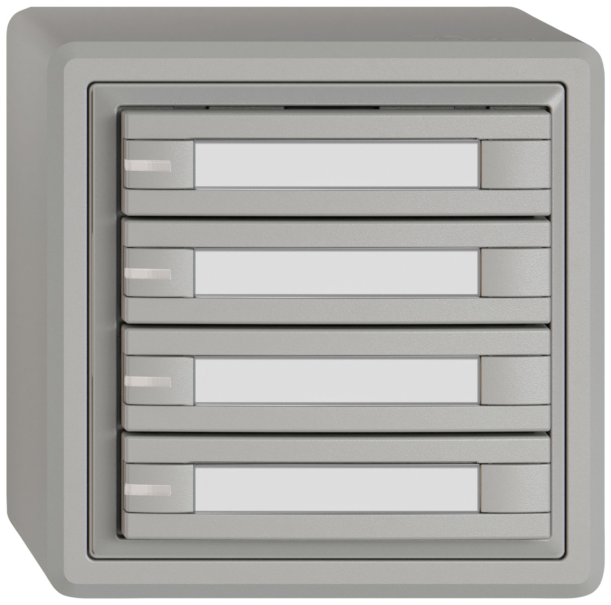 Pulsante KNX RGB AP EDIZIO.liv SNAPFIX® sensore temp.RGB-LED targ.4× com.2T grc