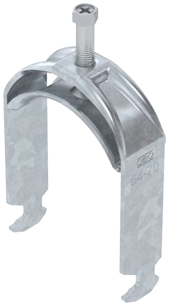 Fixation rapide BET 2056 pied à H métal 64…70mm 1×câble acier Zn-ch-im