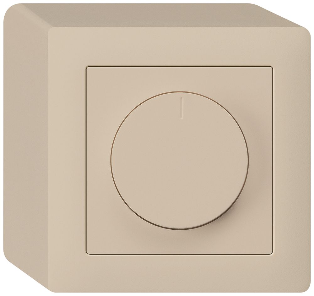 AP-Drehdimmer Universal Hager kallysto 20…400W/VA beige