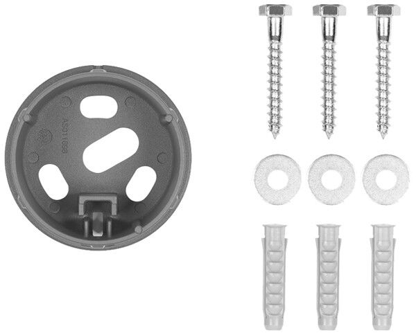 Bodenplatte ESYLUX ALVA BL 700/100 BASE PLATE anthrazit