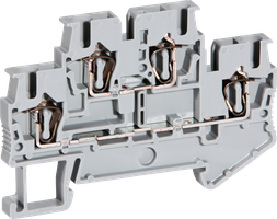 Reihenklemme 0.08…4mm² Zugfederanschluss grau