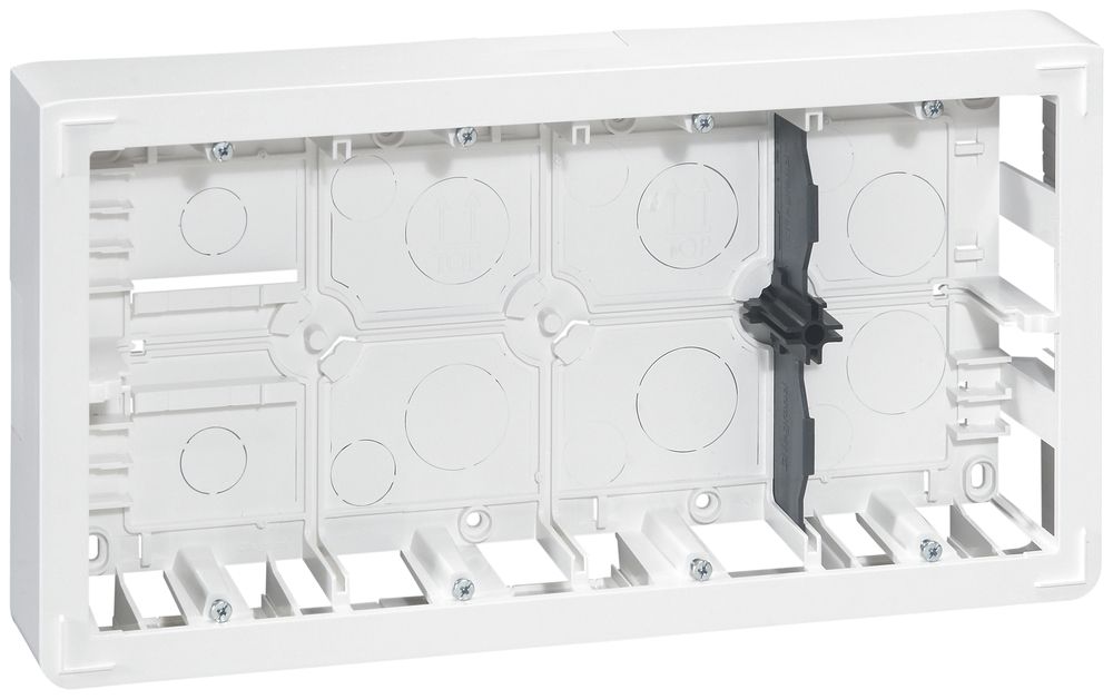 AP-Gehäuse MOS 2×5×2 Module weiss Tiefe=46mm