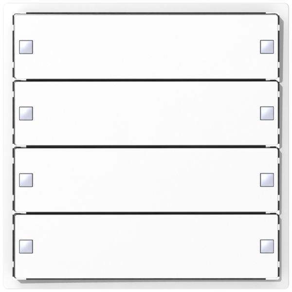 Tastsensor ABB SIDUS KNX Design E-Typ, 4/8, weiss glänzend