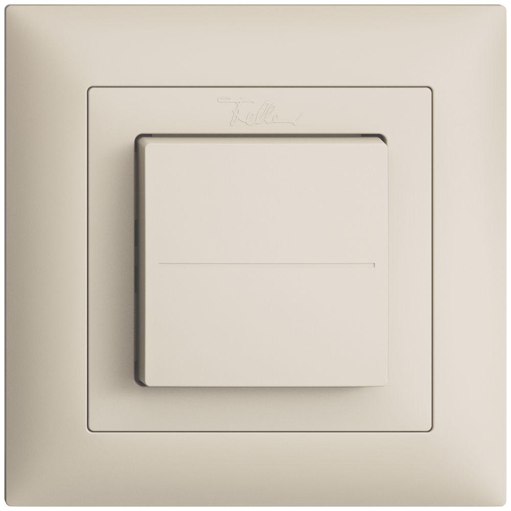 Poussoir RF Bluetooth Feller EDIZIOdue FMI, Low Energy, 2c/1t, sans piles, crema