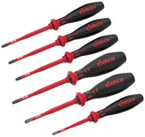Schraubenzieher-Set Cimco SLIM, 2×PZ, 4×Torx, VDE, 10 000V