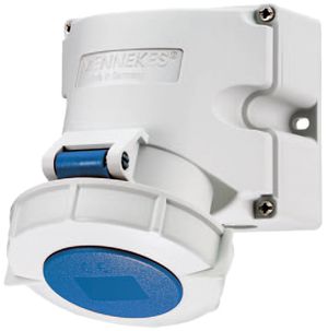 Prise AP CEE 32A 3P 6h 230V bleu IP67 Mennekes