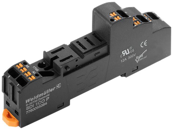 Base per relè Weidmüller D-SERIES SDI 1CO P 1C 12A PUSH IN