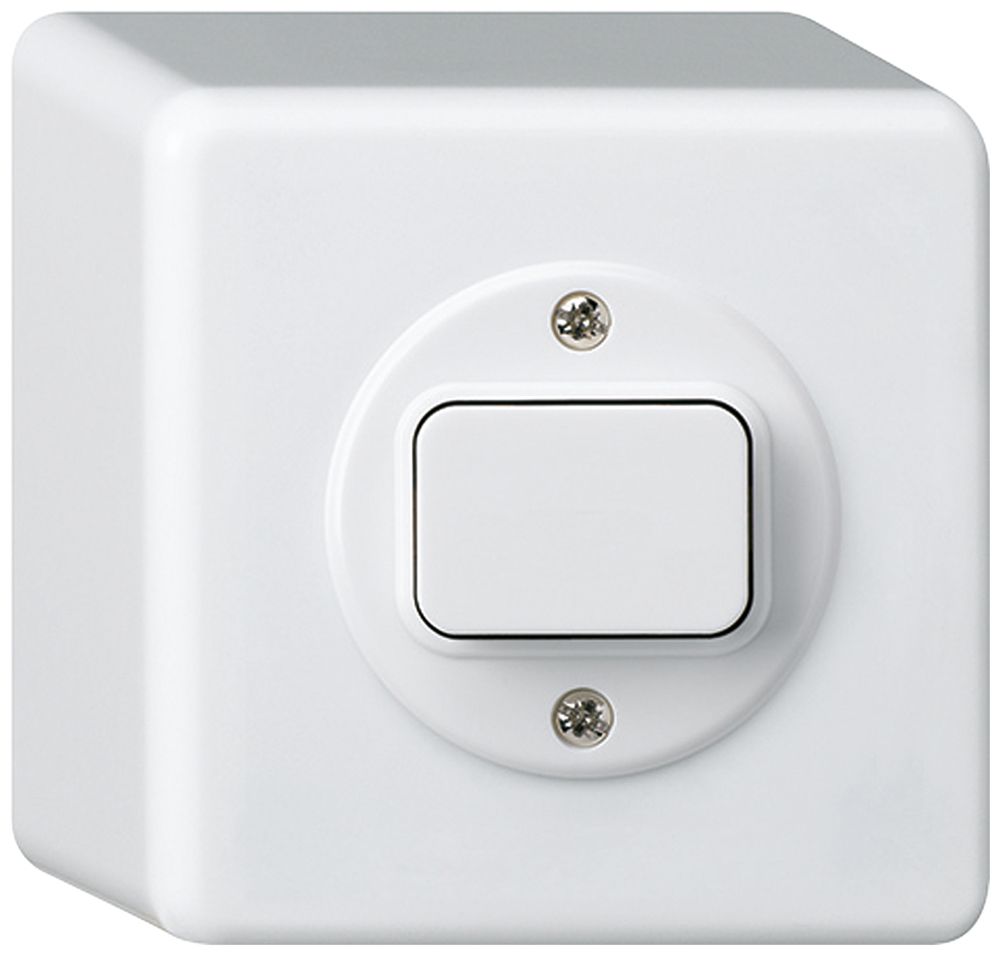 AP-Tastdimmer NV 25…500VA basico weiss, Phasenanschnitt