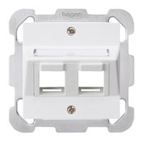 Kit di montaggio INC kallysto 2×Keystone bianco con piastra di fissaggio