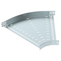 Bogen BET RB 45° 60×600mm Stahl bandverzinkt