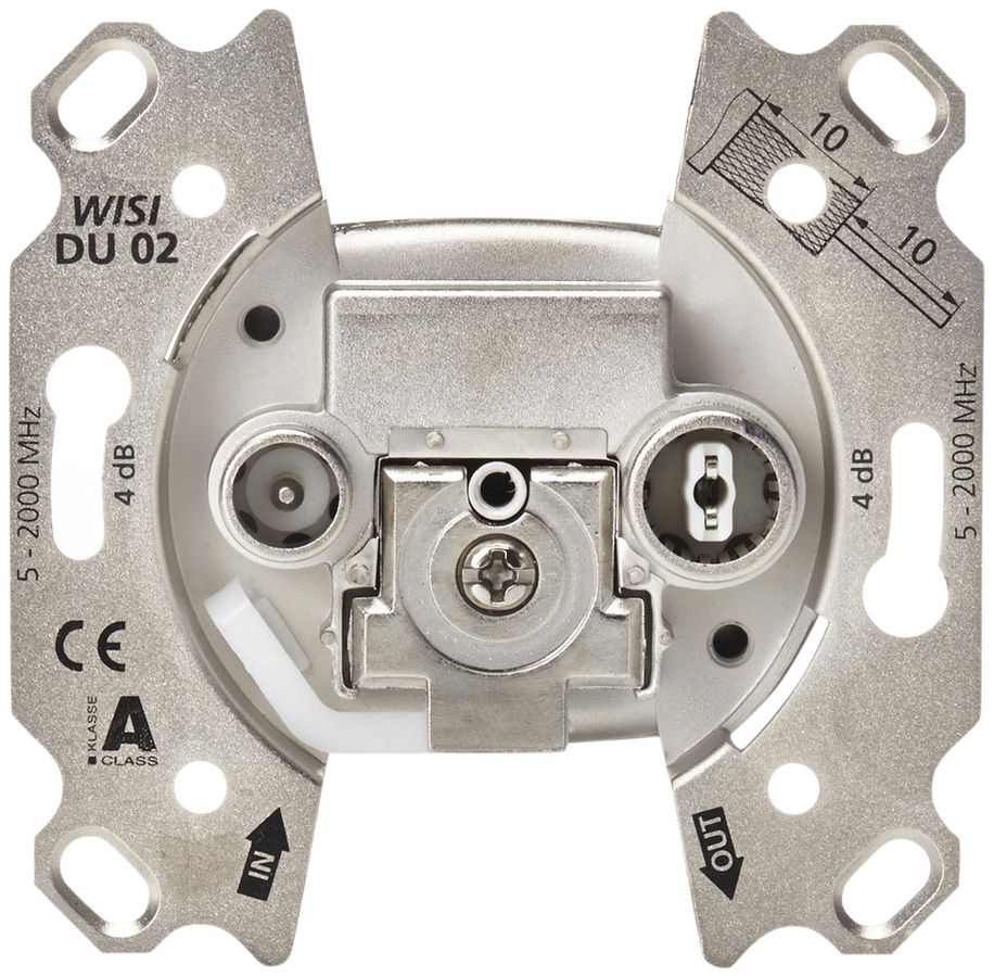 Breitbanddose 2-Loch 4dB