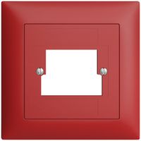 Kit frontale EDIZIOdue berry 88×88mm 2×TT 2×RJ45