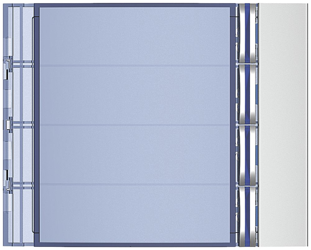 Façade avec 4 boutons pour module d'appel avec 4 boutons Sfera aluminium