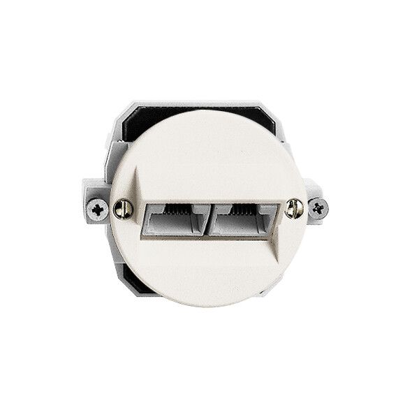 Boîte de raccordement ENC FH 2×RJ45 blanc