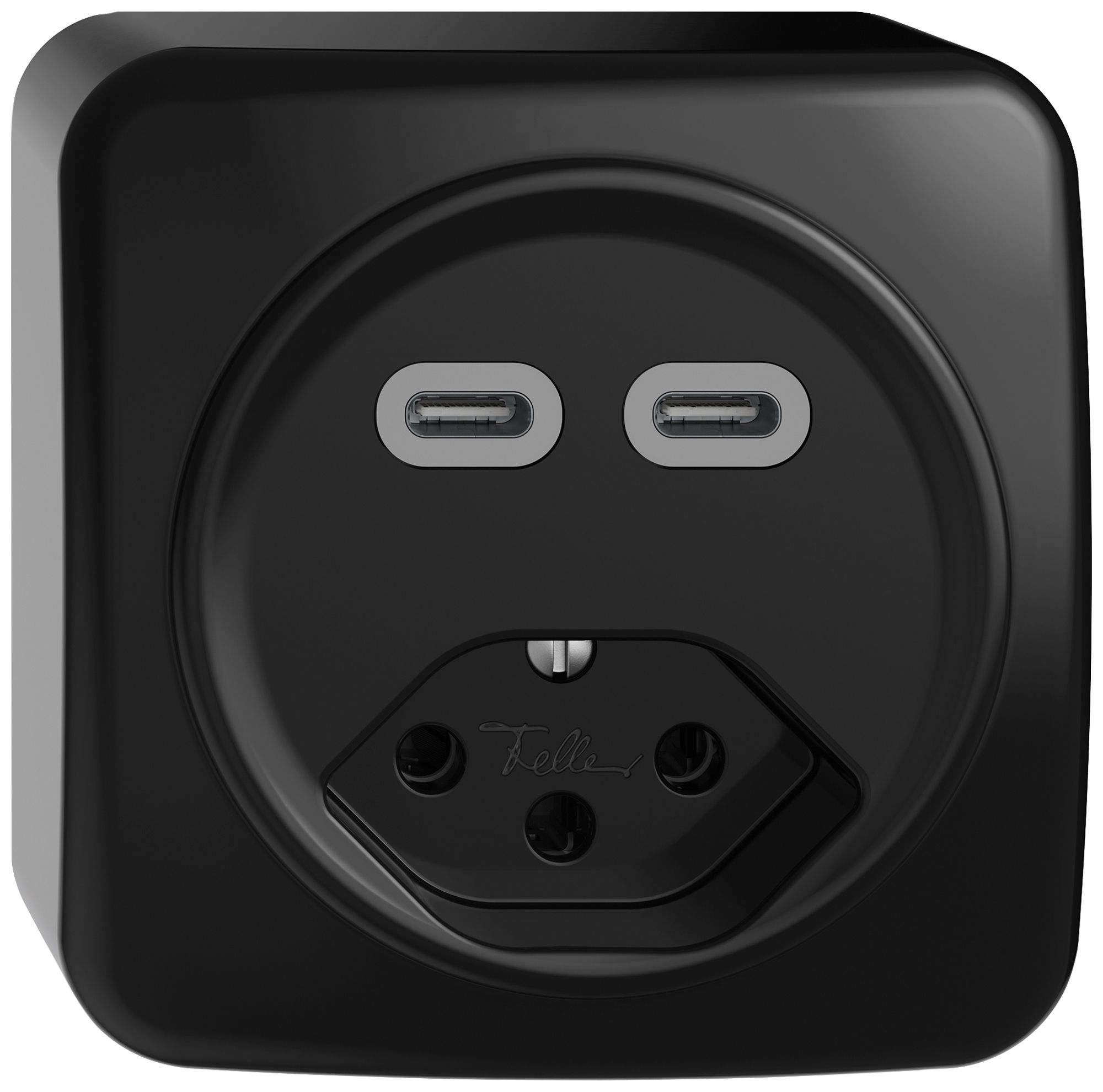 AP-USB-Ladesteckdose STANDARDdue SNAPFIX® USB C+C/T13 3A 230V AC sz