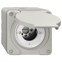 NAP-Drehschalter NEVO, 2/1 L, ohne Zylinder, KS, 0-1-0-2, lichtgrau