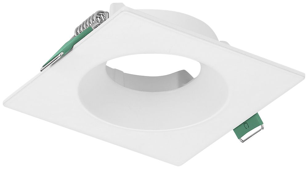 Einbaurahmen LUDOSPOT 50 SQUARE FIX, EB-Ø70mm, IP44, weiss