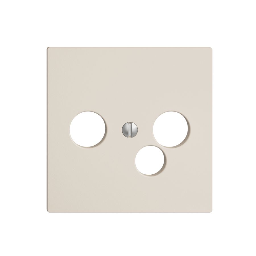 Placca frontale EDIZIOdue crema per presa di data per R/TV