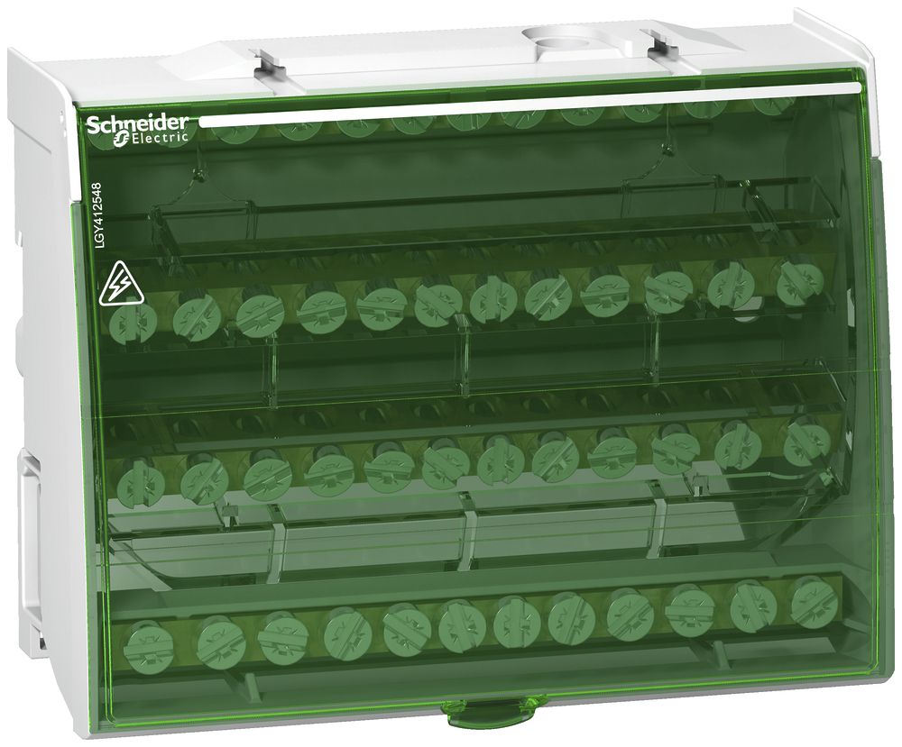 Bloc de bornes Schneider Electric 125A 4×12