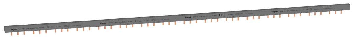 Kammschiene HX³standard 3P 3Ph Stift 16mm² 80A 1016mm grau