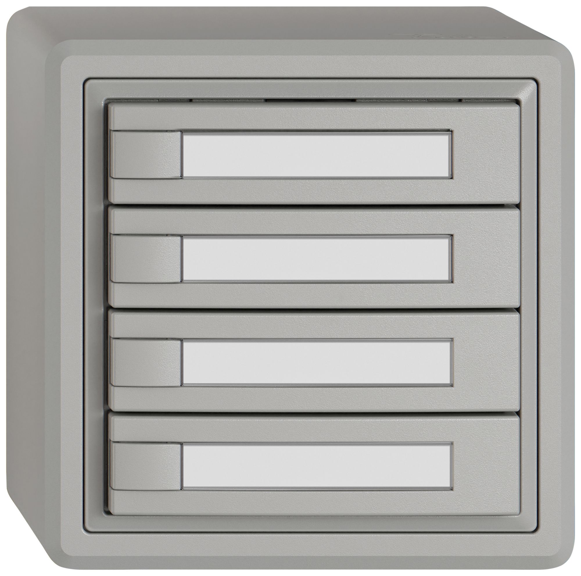 Pulsante KNX RGB AP EDIZIO.liv SNAPFIX® sensore temp.s.LED targ.4× com.1T grc