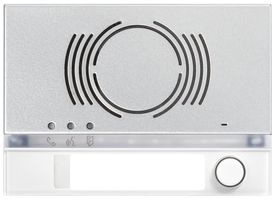 Placca frontale p.modulo altoparlante della porta Urmet Alpha 1×pulsante IP55 bi