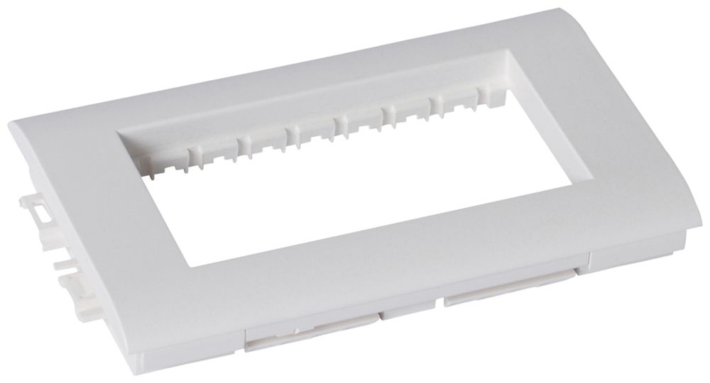 Supporto per modulo Mosaic 1×4 orizzontale 80×78mm bianco opaco