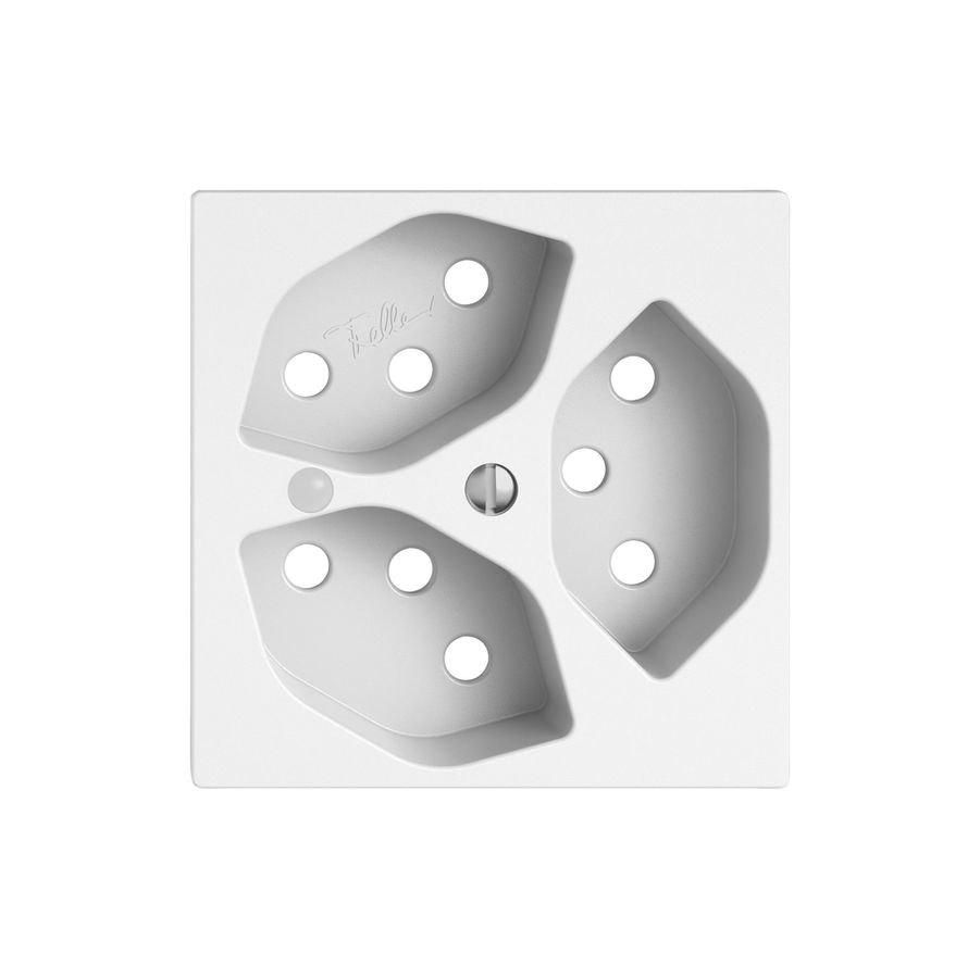 Montageset EDIZIO.liv SNAPFIX® für 3×T13 mit Frontlinse ws