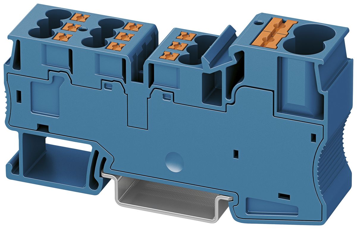 Distributeur de potentiel joignable PX PT 2X10/9X4 BU 16mm² 57A 11×1 DIN35 bl