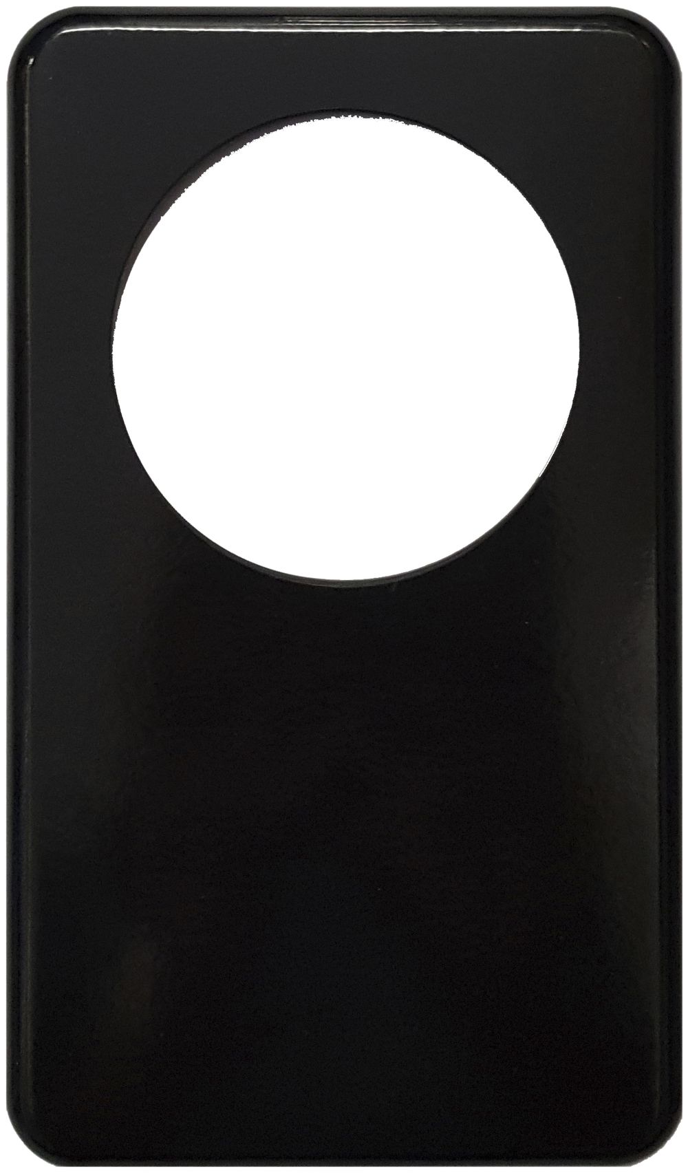 Plaque de recouvrement I-I 58mm+pleine noir
