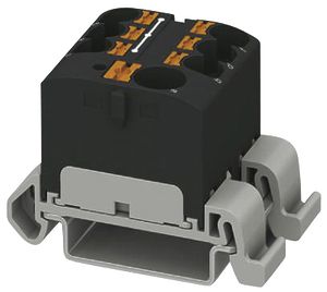 Verteilerblock PX PTFIX 10/6X4-NS35A BK