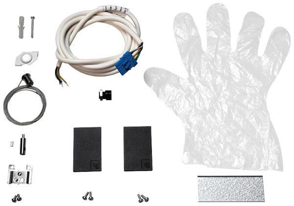 Anschluss-Set SG Lineal suspended End-Einspeisung DALI 5×0.75mm² schwarz