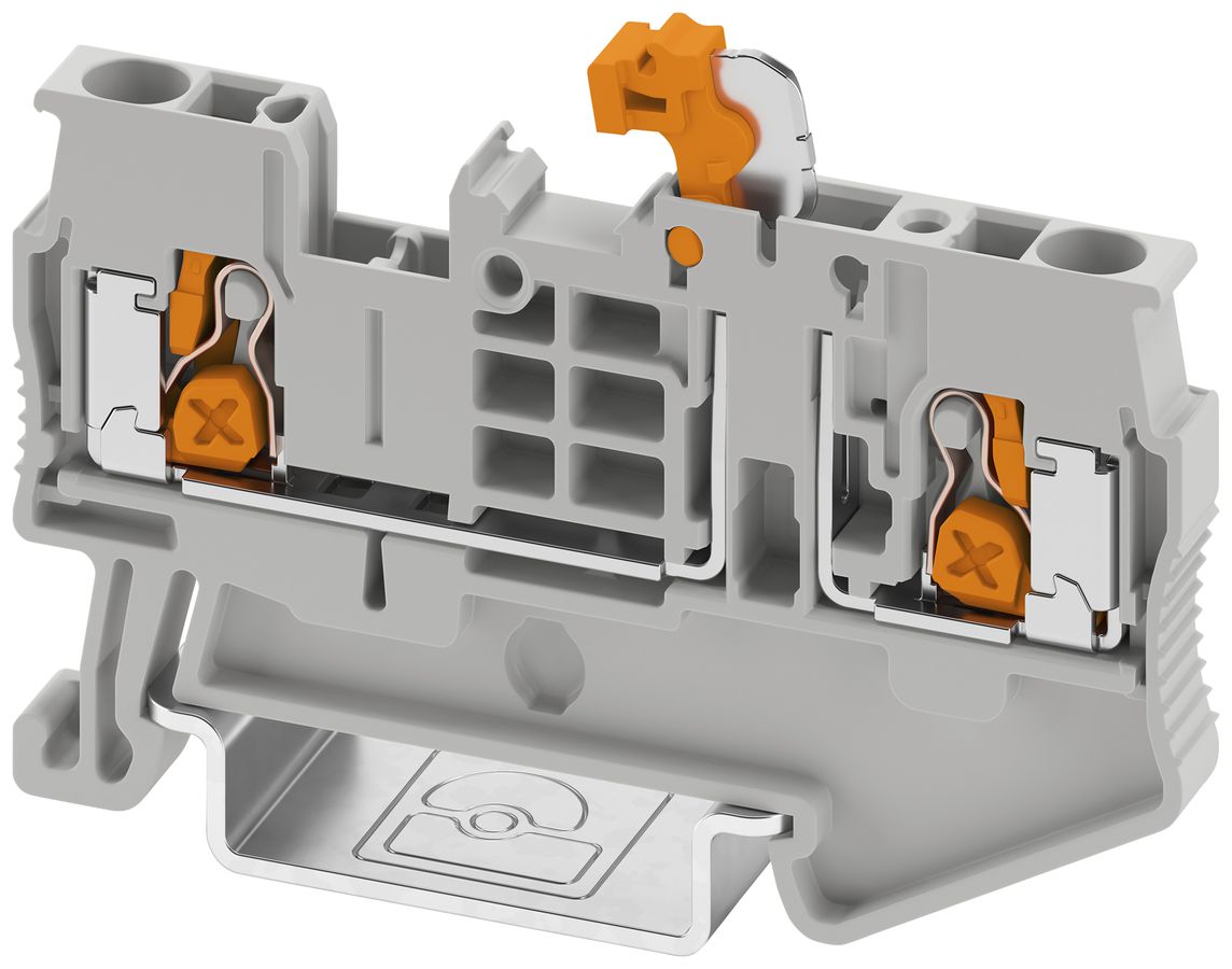 Borne de sectionnement à couteau PX XT 2,5-MT 4mm² 20A 500V 2×1 DIN35 gr