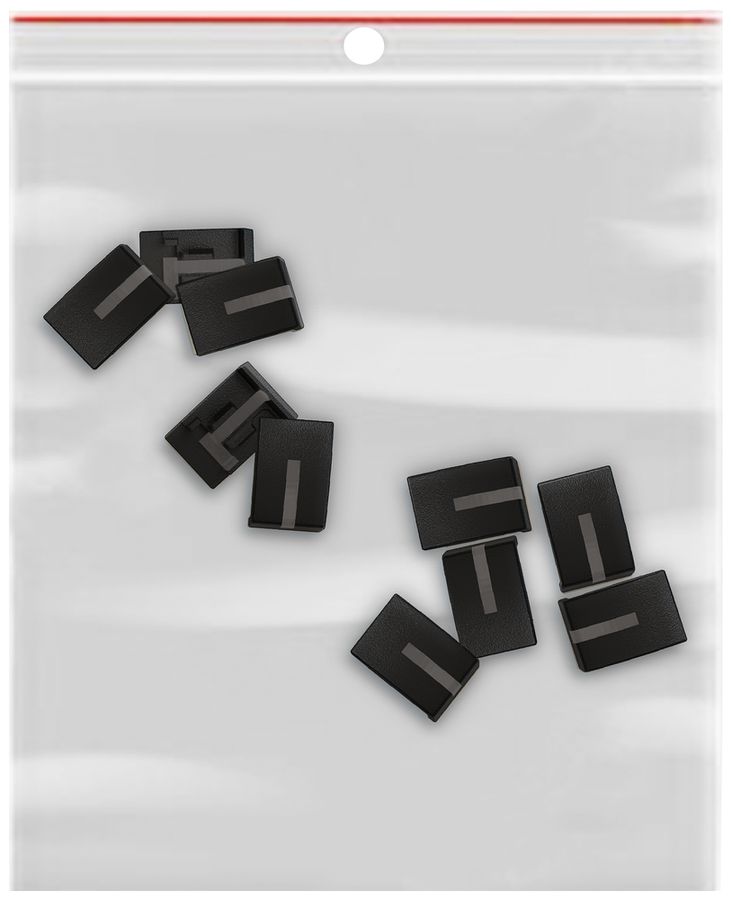 Elemento laterale EDIZIO.liv SNAPFIX® p.KNX UNI&zeptrion 10 pezzi con LED ne