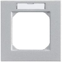 Telaio di copertura INC kallysto.pro 1×1 arktis 94×94mm con telaio iscrizione