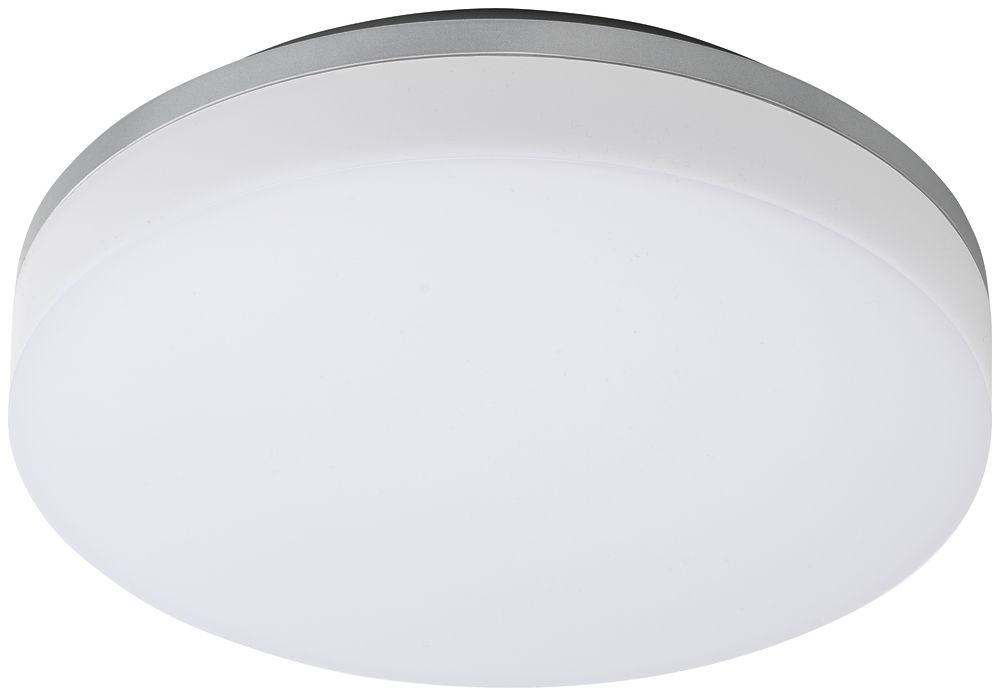 LED-Decken-/Wandleuchte SLICE CIRCLE2 10/15W 1100/1700lm IP54 silber