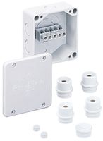 Boîte dérivation AP WK 040 4² 87×87×45mm