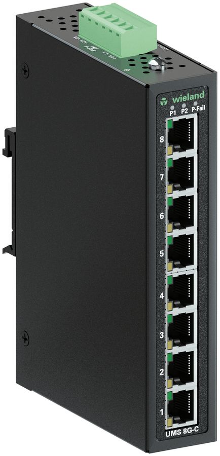 Switch wienet UMS 8G-C, 8-Port, 10/100/1000Mbit/s, unmanaged, IP30