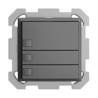 UP-KNX-Taster RGB EDUE, 250mW, o.LED, 3×Taste, 1×Tastenb., dgu