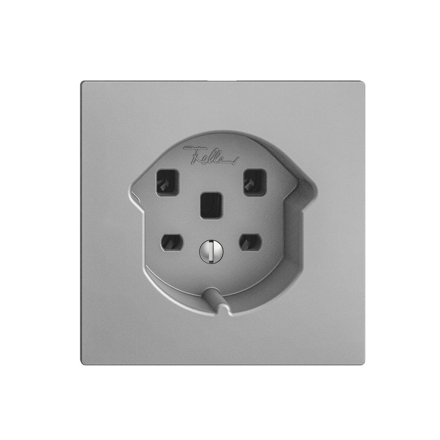 UP-Steckdose EDIZIOdue T25 16A silver, Schraubklemmen