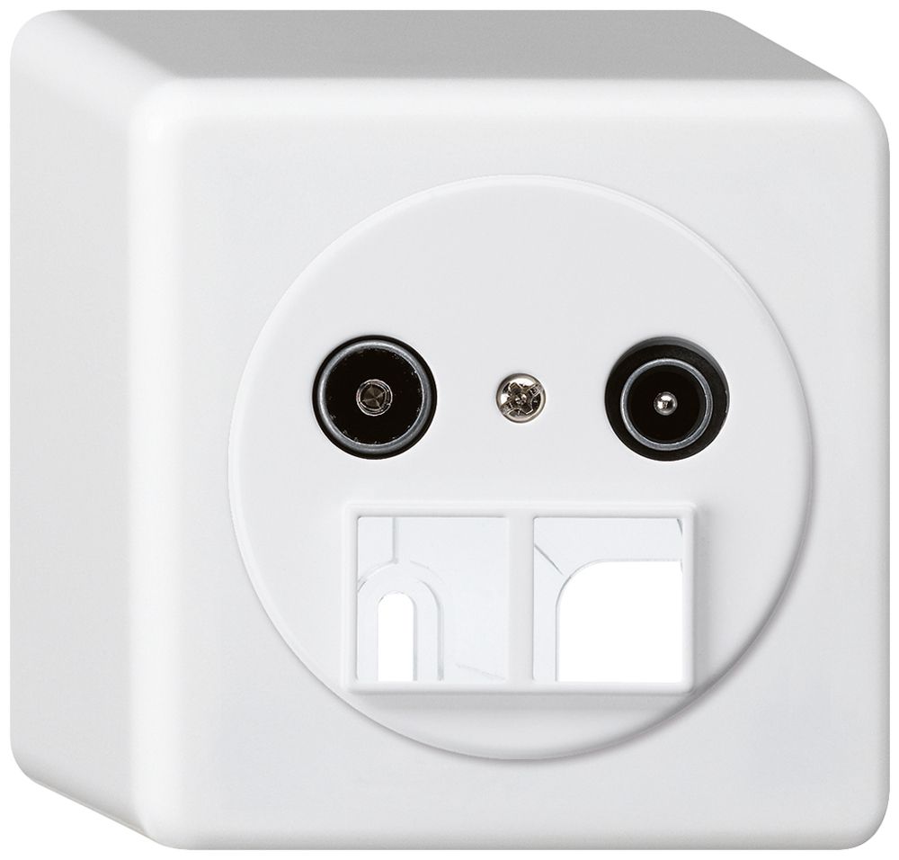 Presa d'antenna AP TV-R HMS basico 19dB bianco