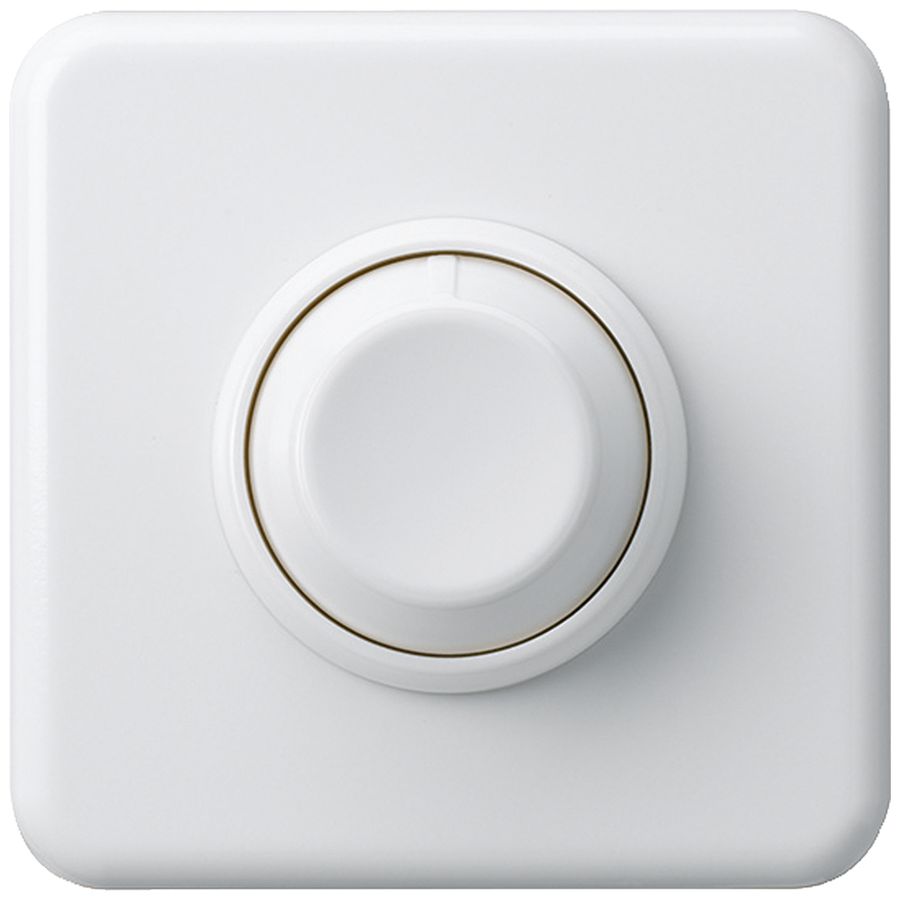 Frontset basico zu Drehdimmer weiss 86×86mm