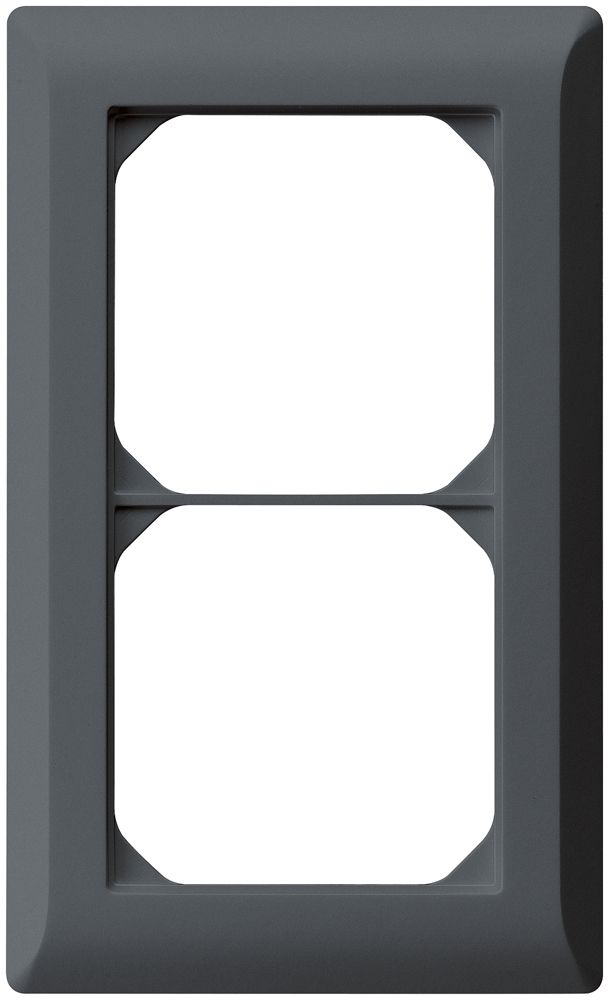 UP-Abdeckrahmen kallysto.line 2×1 anthrazit 92×152mm