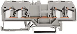 Borne de passage WAGO 4L 4mm² gris