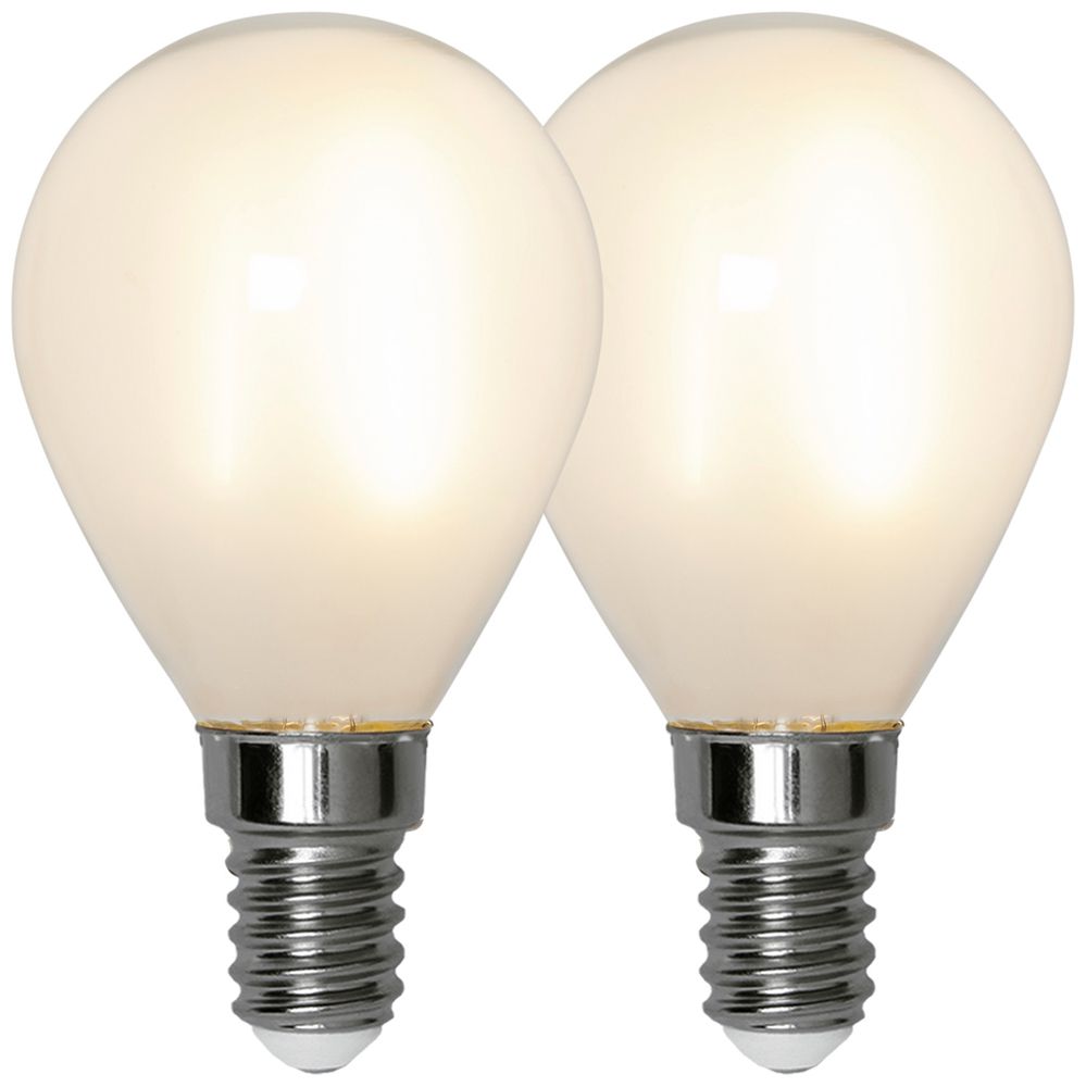 LED-Lampe E14 1.4W 150lm 2700K opal Ø45×80mm Duo Pack