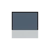 Plaque frontale KNX Hager kallysto pour thermostat gris clair