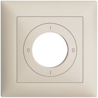 Frontset EDIZIOdue 0-1-0-1 crema 88×88mm für Schlüsselschalter