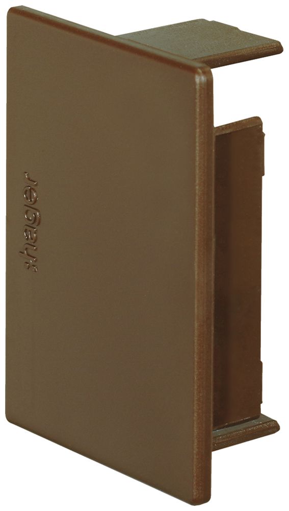 Endstück Hager tehalit.LF 57×40mm braun IP30